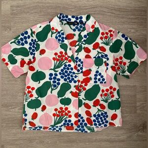 Marimekko x Uniqlo short sleeve button up